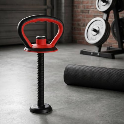 Luxshiny Adjustable Kettlebell Handle and Base Nut Set for Home Gym Fitness, Portable Weightlifting Dumbbell Grip Accessory for Strength Training and Exercise Equipment