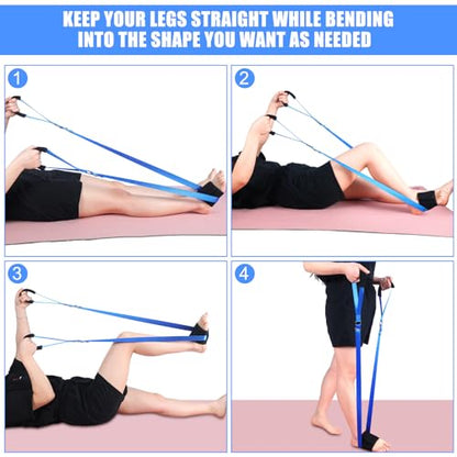 75'' Long Knee Replacement Recovery Aids After Surgery with Padded Handgrips and Feet Loop for Knee Pain Recovery Equipment Hip Rehabilitation to Improve Mobility and Flexibility Physical Therapy