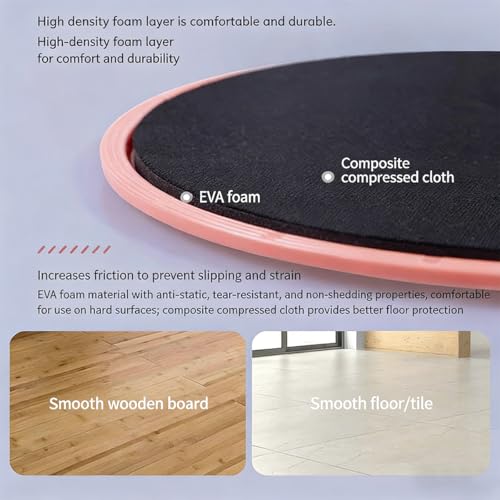 2-Pack Core Sliding Discs | Dual-Sided Workout Sliders for Carpet & Hardwood Floors, Fitness Exercise Pads for Home Gym