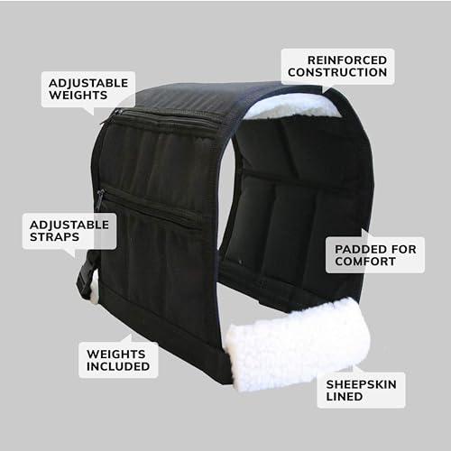ActiveDogs Weighted Dog Vest with Weights - Dog Agility Training Equipment Jacket for Dog Exercise, Strength, Pulling & Endurance - Burn Calories & Build Muscle - Large 34-38 IN, 10 x 1LB