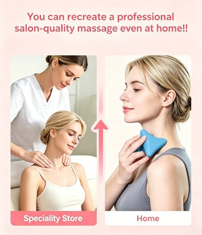 Manual Trigger Point Massage Tool Manual Massager Ball for Muscle Knot Deep Tissue Relief Myofascial Release Physical Therapy Hip Hand Back Small Massager Ball for Plantar Fasciitis Pain Relief Blue - color: Blue