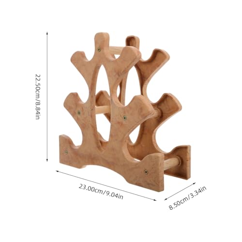 Totority Small Dumbbell Rack Stand Heavy Duty Weight Storage Rack for Home Gym Strength Training Organizer Space Saving Fits Various Dumbbell Sizes