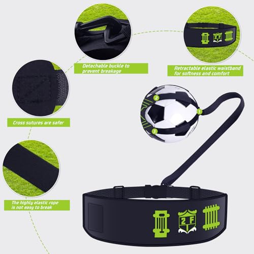 2F22E Soccer Training Mat for Kids & Youth, Non-Slip Silent Footwork Training Equipment with Soccer Bounce Trainer & Socks, Ball Mastery Skills Mat with Instructional Video for Indoor Practice