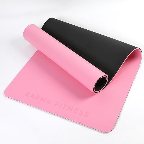Large Exercise Mat – Extra Thick 10mm Workout Mat (72"x32") – Non-Slip TPE Yoga Mat for Women & Men – Pilates, HIIT, Fitness & Home Gym Mat – Includes Free Carry Bag - color: Pink