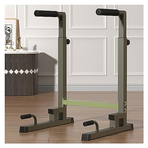 Dip Station Heavy Duty Dip Stand Adjustable Multifunction Dip Bar 440LBS Loading Capacity, Parallel Bars for Home Gym Workout, Calisthenics, Gymnastics, Strength Training