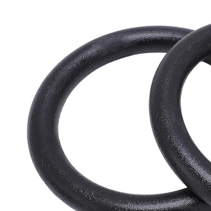 Gymnastic with Straps Pull Rings - 2 Pcs Gymnastic Strength Training 300kg Capacity High Stability Exercise Rings with Straps Workout - Home Gym