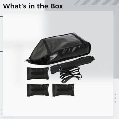 Adjustable Weight Sled for Running Speed Training, PVC Leather Drag Bag with Adjustable Strap, Weight Sandbags, Waist Belt, Fitness Exercise Equipment, 22.44 x 11.81 in