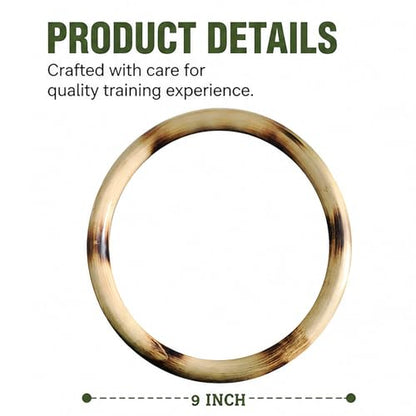 ZooBoo 9-Inch Wing Chun Dummy Rattan Ring for Martial Arts Training