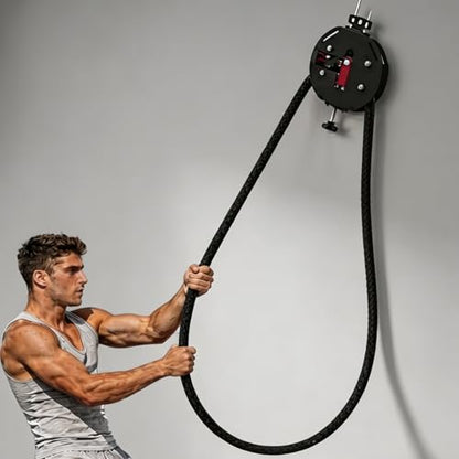 Endless Rope Trainer for Home Gym, Multifunction Tension Rope Suspension Trainer with 14 FT Closed-Loop Nylon Rope, Portable Gym Functional Trainer Cable Machine for Full Body Strength & Cardio HIIT