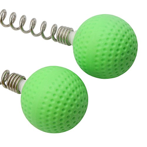 SinLoon Massager Ball Hammer(2-Pack) Hammer Stick Manual Beat Golf Ball Massager Back Shoulder Massage Full Body Reduce Fatigue Pain (Green)