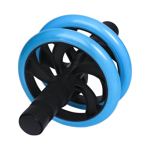 AB Wheel Roller, Exercise Abdominal Fitness Wheel, Work-out Strength-Training Roller, 11"W - color: Blue
