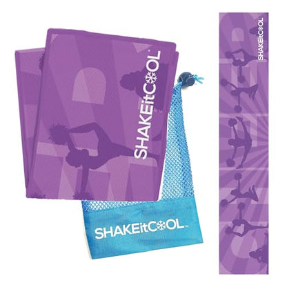 Original Cooling Towel – Be Cool in Style - Heat Relief, Soft, Lightweight, Sun Protection, Easy Clean - Perfect for Biking, Hiking, Running, Yoga, Golf, Gym, Baseball - Cheer - color: Cheer