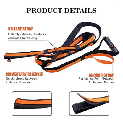 Overload Running Resistance Harness with Jump Rope Speed and Agility Equipment for Sprints Football Basketball Soccer Overload Running Resistance Harness with Jump Rope