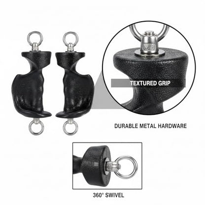 Push Up Handles Pair, PP Plastic Push-up Stands with Textured Grip for Home Gym Strength Training (1 Pair) - size: 9.84 x 3.74 x 1.97 in