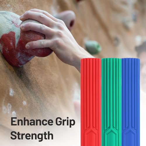 Inspack Flex Tennis Elbow Therapy Bar, Flexbar Treatment, Grip Strength Trainer, Therabars Flex Bars Physical Tendonitis, Wrist, Pain Relief, Forearm Strengthener Hand Exercise, Resistance Twist 25lb 15lb 10lb - color: 3 Piece Set - Red Green Blue