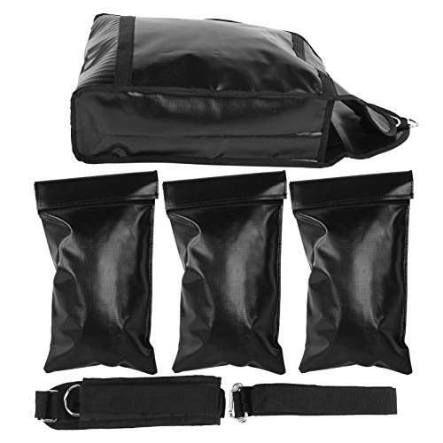 Adjustable Sandbag Weight Loading System with Waist Belt, Fitness Training Sand Bags for Running Exercise, 360 - Degree Adjustable Resistance Equipment with Handles for Strength an