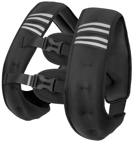 WTREE Weighted Vest Men or Women - Weights with Reflective Stripe, Weighted vest for Workout Equipment for Strength Training Night Running - size: 20 Lb