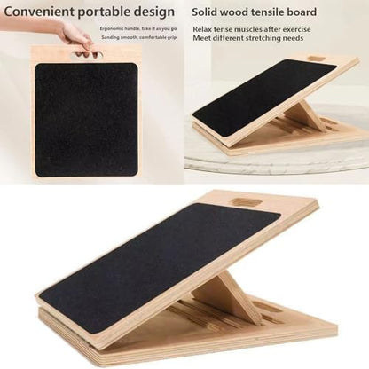 Foldable Wooden Calf Stretching Platform for Compacts Storage and Flexibility Improvement Ergonomic Stretcher Stretching Leg Stretcher