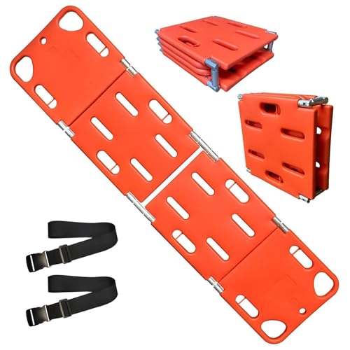 Foldable Water Floating Stretcher - Fold Emerncy Spine Board, Plastic Transfer Backboard for Hospitals, Clinics, Sports Fields & Families - color: 4 Folds
