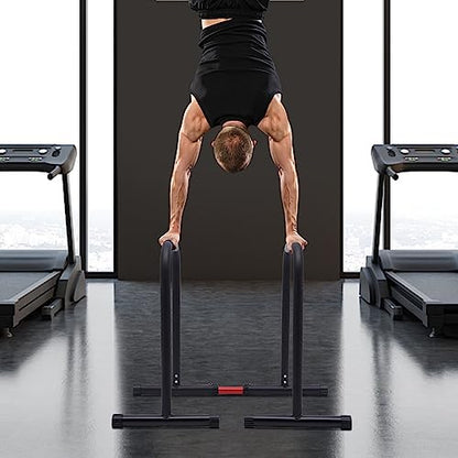 440lbs Adjustable Dip Bar, Heavy Duty Calisthenics Dip Station with Adjustable Parallel Dip Bars, Home Dip Stand Body Press Bar Parallel Bars Dip Equipment for Calisthenics, Strength Training