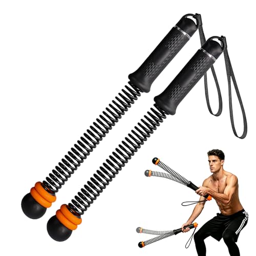 Weighted Ropeless Battle Ropes, Adjustable Resistance Cordless Exercise Rope with Non-Slip Handles, Low Noise Portable Workout Rope for Home Gym HIIT Training (Black)