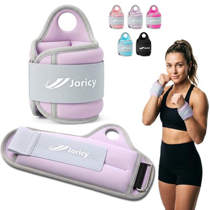 Wrist Weights with Thumb Loops Lock for Women Men 1 Pair 2 3 4 5 6 LBS Arm Weight Ankle Weights Weighted Gloves for Running Walking Jogging Physical Therapy Home Gym Fitness Workout Cardio Exercises