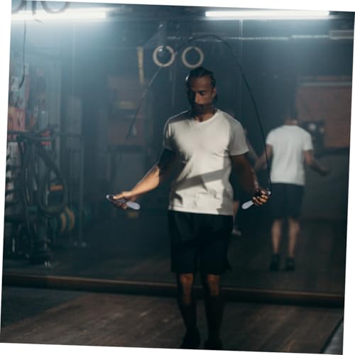 Kisangel Smart Jump Rope with Digital Counter for Fitness Training Steel Wire Skipping Rope for Adults for Calorie Burning and Endurance Building