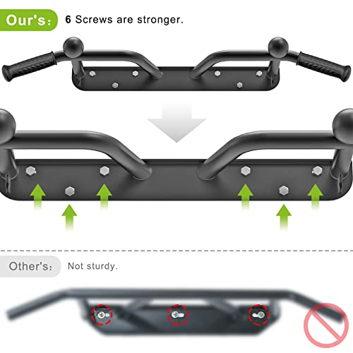 Kipika Heavy Duty Wall Mounted Doorway Pull Up Bar, Multifunctional Chin Up Bar, Portable Fitness Door Bar, Body Workout Home Gym System