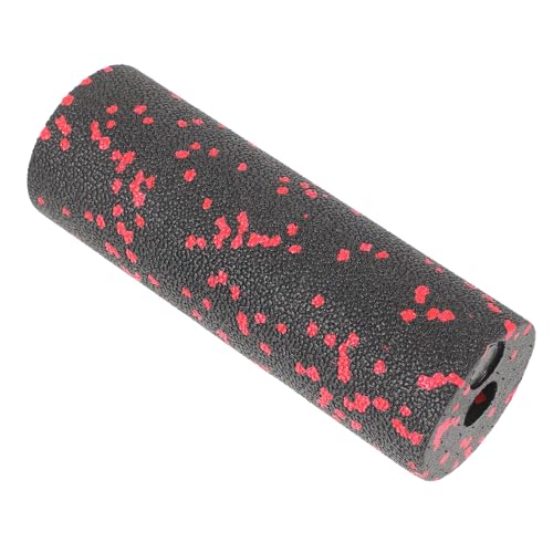 Kisangel Compact Foam Roller Muscle Relaxing Massage Column, Hollow Portable Body Massager for Fitness and Physical Therapy, Red Handheld Sports Roller for Travel and Muscle