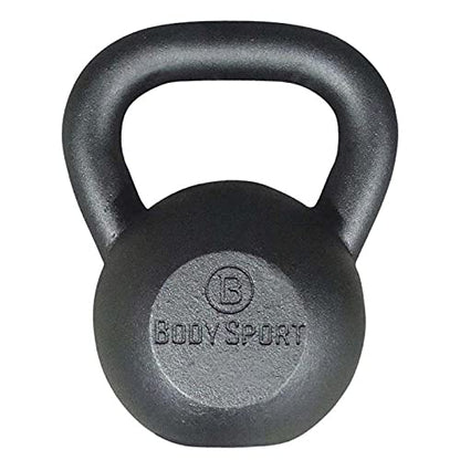 Body Sport Cast Iron Kettlebell - Professional Weight Training Equipment for Home & Gym Workouts - size: 80.0 Pounds