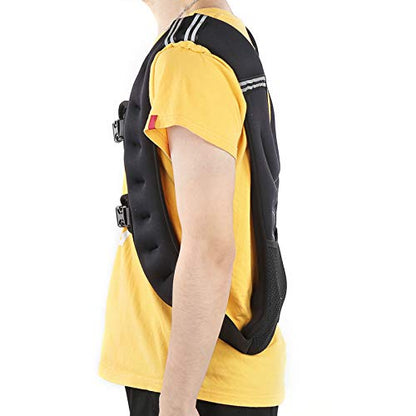 Generic Weighted Vest, Premium Elastic Material with Adjustable Buckles and Widened Shoulder Straps for Strength Training and Fitness Workout