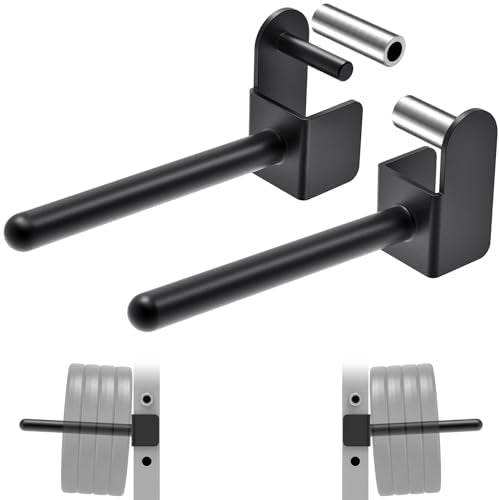 Kipika Weight Plate Holder for 2x2 and 3x3 Power Rack - Attachment for Storage - Fits Standard 1-inch or Olympic 2-inch Plates - Set of 2 - color: For 2x2 Rack with 5/8" or 1" Hole + 1" Plates