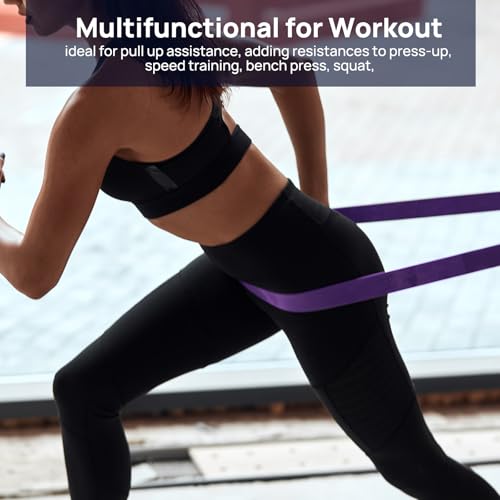Resistance Bands, Pull Up Assist Bands - Workout Bands, Eexercise Bands, Long Resistance Bands Set for Working Out, Fitness, Training, Physical Therapy for Men Women