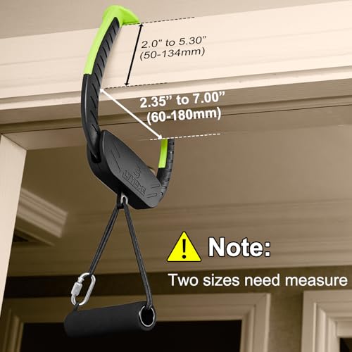 Portable Travel Doorway Pull Up Bar, No Screws, 250lb Home Gym | Travel pull up bar, installs in seconds – no tools, no damage. 250lb capacity, dual rotating grips for back & core.