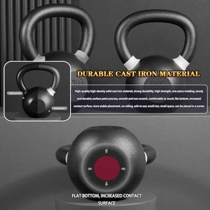 Kettlebell Weights Professional Fitness Training Competitive Kettle Bells, Men's Sports Cast Iron Kettle Ball, Non-Slip Grip, Home/Gym(Purple-20kg)
