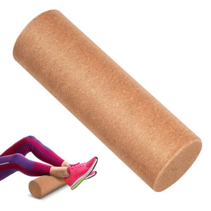 Yoga Blocks Cork Roller Fitness Yoga Roller Exercise Physical Exercise Deep Tissue Muscle Massage Portable Yoga Cylinder Back Bend Training for Legs Back Muscles