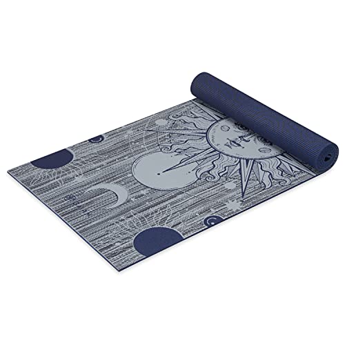 Gaiam Yoga Mat - Premium Print Reversible Extra Thick Non Slip Exercise & Fitness Mat for All Types of Yoga, Pilates & Floor Workouts