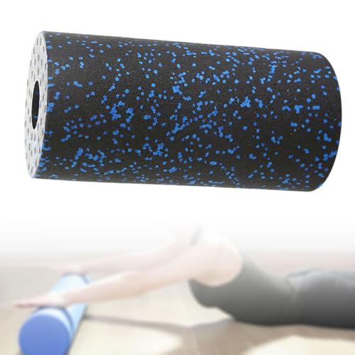 Yiju Hollow Foam Roller 12 Inch for Post Workout Stretching and Massage, Blue