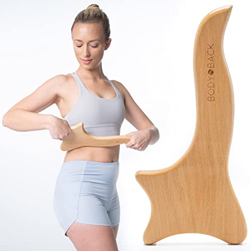 Body Back Wooden Gua Sha Massage Tool - Wood Therapy Lymphatic Drainage Tool - Gua Sha Cellulite Massager for Body Sculpting and Shaping - size: Gua Sha