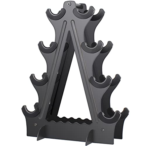 Dumbbell Rack 4 Tier Weight Rack for Dumbbells Compact Dumbell Rack Stand Only for Home Gym Weight Stand, (Rack ONLY)