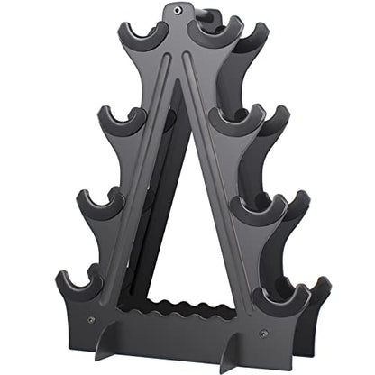 Dumbbell Rack 4 Tier Weight Rack for Dumbbells Compact Dumbell Rack Stand Only for Home Gym Weight Stand, (Rack ONLY)