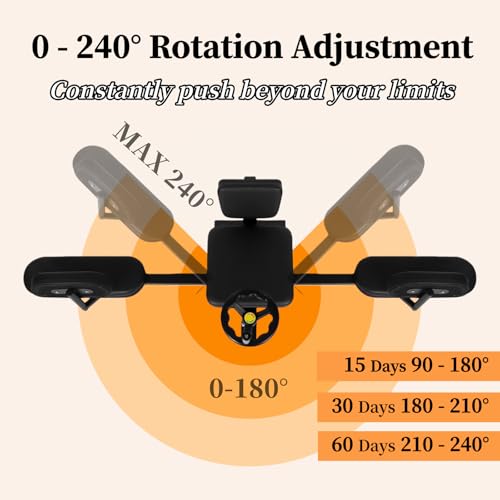 Heavy-Duty Steel Split Machine, 400lbs Leg Press, 240°Rotation Abductor Calf Stretcher for Home/Gym/Dance Studio, Portable Gym Equipment for Women/Dancers/Yoga