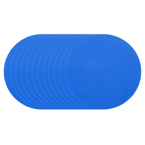 PATIKIL Spot Markers, Non-Slip Floor Dots Agility Markers Flat Field Cones Poly Dots - color: Blue