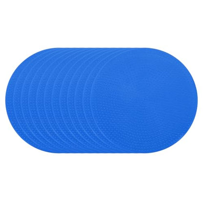 PATIKIL Spot Markers, Non-Slip Floor Dots Agility Markers Flat Field Cones Poly Dots - color: Blue