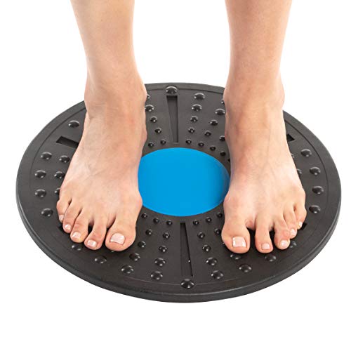 Daiwa Felicity Balance Board Disc Wobble Board – Physical Therapy Stability Trainer, Lightweight Core Balance Disc (1 lb) Supports Up to 300 lbs, Non-Slip Round Balance Board for Core Workout, Rehab, Standing Desk Fitness
