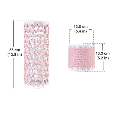 Collapsible Foam Roller for Exercise and Recovery (13 Inches), Easily Portable at 5.5 inches (Pink) - color: Pink