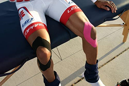 RockTape Extra Sticky Kinesiology Tape - Athletic Tape for Muscle Pain Relief, Injury Recovery - Microscopic Skin Lifting & Decompression - Sweat & Water Resistant - color: Beige, style: STANDARD