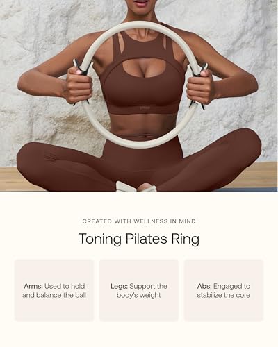 BetterMe Pilates Essential Kit - Pilates Ring, Long Resistance Bands, Pilates Loop Bands, Ball and More - Complete Home Pilates Kit for Women