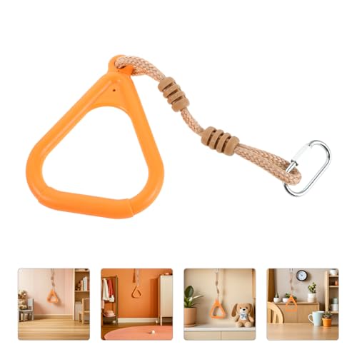 BESTonZON Gymnastics Rings with Straps, Non-Slip Adjustable Workout Rings for Indoor and Outdoor Fitness, ’s Bodyweight Exercise Play Set Attachment