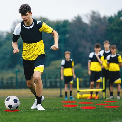6 Pcs Poly Spots Markers Sports Training for Gym Floor Soccer Basketball Speed Agility Training Field Marking Equipment